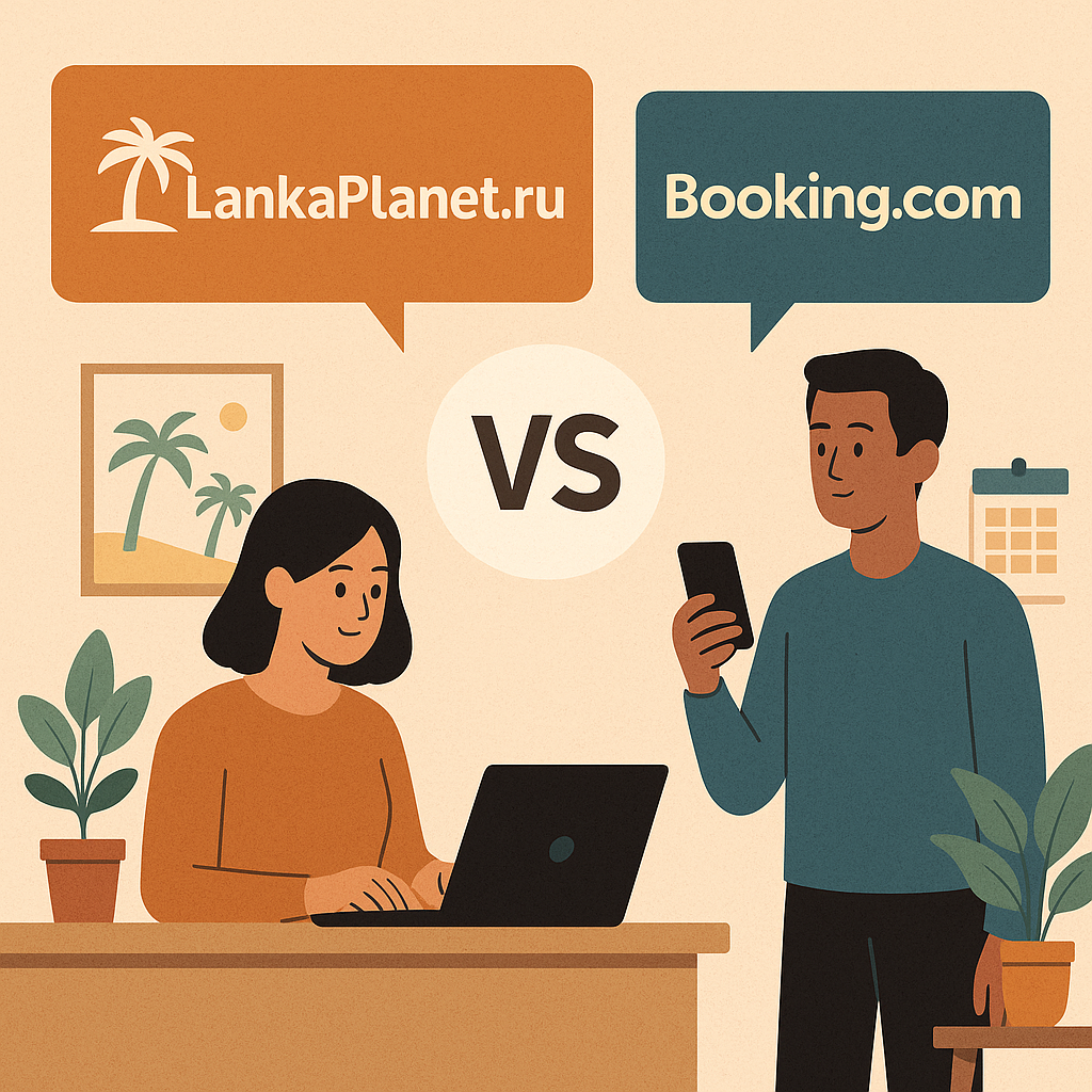 Почему lankaplanet лучше чем booking